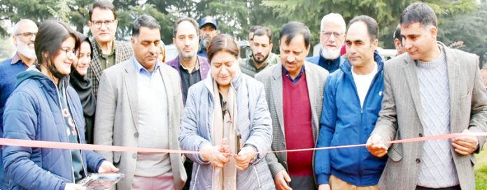 KU Vice-Chancellor Prof Nilofer Khan inaugurating two-day business fest.