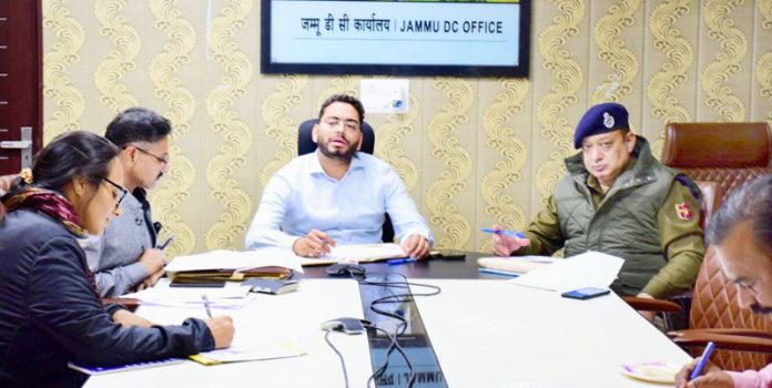 DM Jammu chairing RTA meeting on Monday.