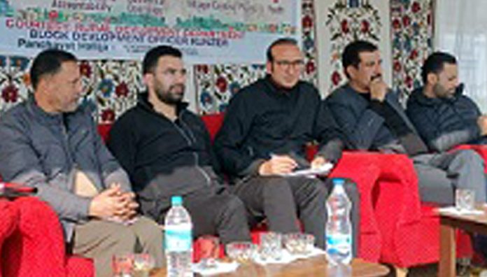 Secretary Tourism during a camp at Kunzer.