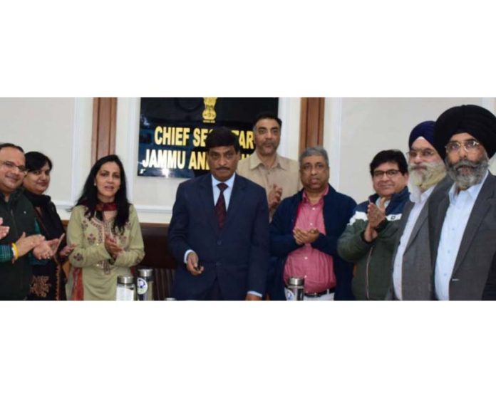 CS during a function organised by IT Deptt.