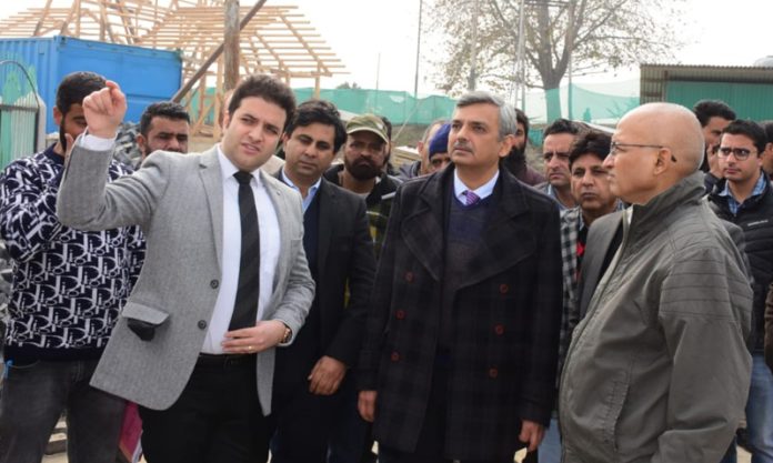 Union Housing Secretary during visit to Srinagar city.
