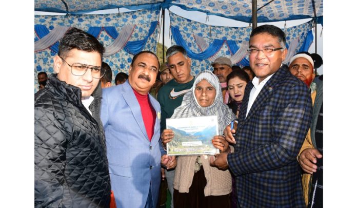 Principal Secretary PWD Shailendra Kumar during visit to Sunderbani on Wednesday. Principal Secretary PWD Shailendra Kumar during visit to Sunderbani on Wednesday.