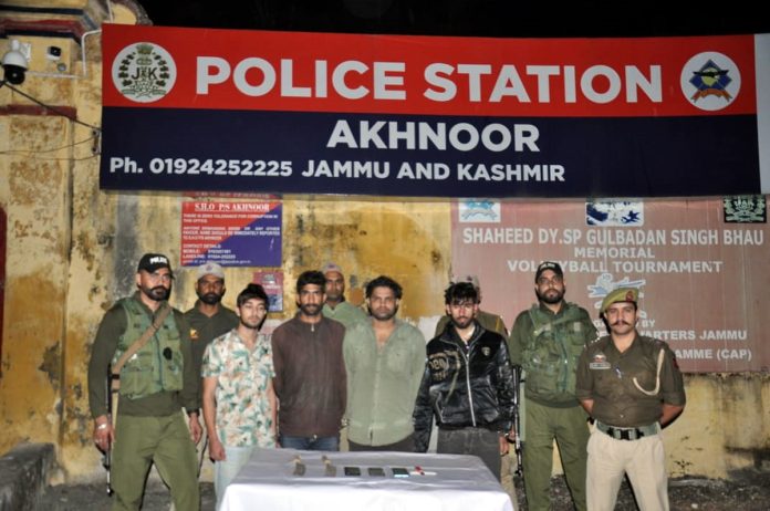 Robbers in the custody of Police Station Akhnoor.
