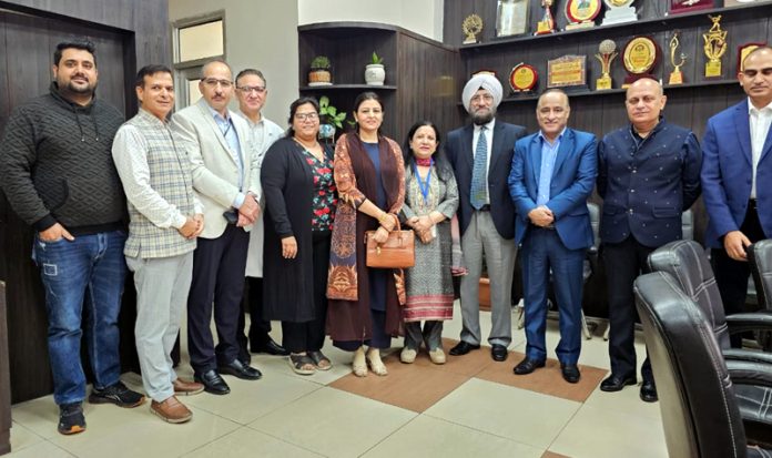 Senior doctors of GMC Jammu and other health institutions posing together during a CME at Jammu.