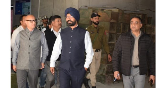 DC, Harvinder Singh visiting District Administrative Office Doda on Wednesday.