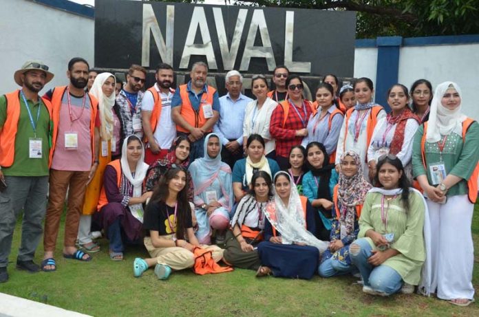 JU Vice-Chancellor & officials accompanying students during visit to Naval Air Base in Goa. JU Vice-Chancellor & officials accompanying students during visit to Naval Air Base in Goa.