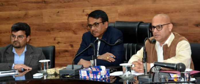 Union Joint Secretary chairing a review meeting in Doda. Union Joint Secretary chairing a review meeting in Doda.