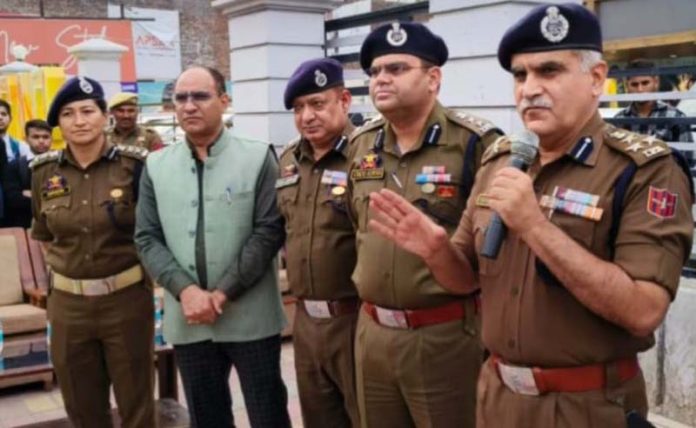 DIG Jammu-Samba-Kathua Range, Shakti Kumar Pathak, addressing a gathering during an anti-drugs awareness campaign in Jammu on Wednesday.