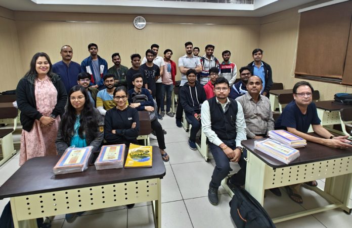 Guests and students at inaugural of Non-Formal Sanskrit Education Centre at IIT Jammu. Guests and students at inaugural of Non-Formal Sanskrit Education Centre at IIT Jammu.