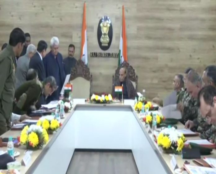 Defence Minister Rajnath Singh Chairs Security Review Meeting In Jammu