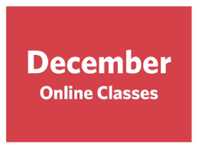 Online classes from Dec 1