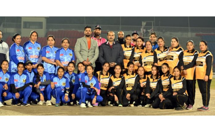 Bharat Premier Women's Cricket League organized by Rising Athletes of J&K commenced here today at MA Stadium, Jammu. Ranjeet Kalra, Member JK Sports Council inaugurated the tournament.