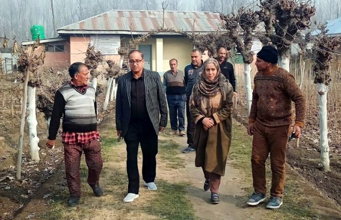 Director Sericulture Department, Ajaz Ahmad Bhat during visit to Mulberry Farms in Srinagar on Wednesday. Director Sericulture Department, Ajaz Ahmad Bhat during visit to Mulberry Farms in Srinagar on Wednesday.
