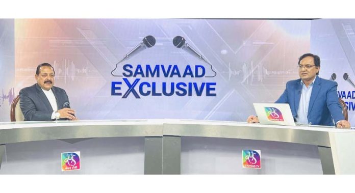 Union Minister Dr. Jitendra Singh in an interview during the 