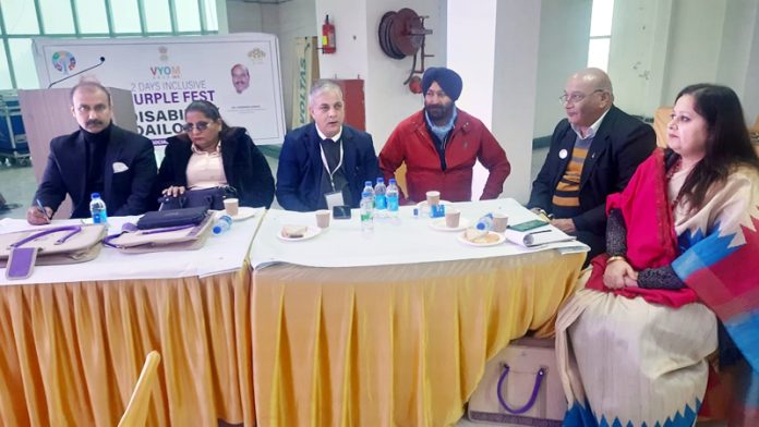 Panel members during the Disability dialogue at JU. Panel members during the Disability dialogue at JU.