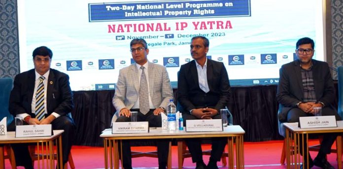 Experts during the second day of the IP Yatra programme event in Jammu on Friday. Experts during the second day of the IP Yatra programme event in Jammu on Friday.