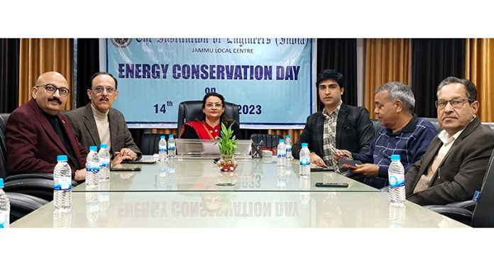 Engineers during a webinar organized in Jammu to celebrate Energy Conservation Day.