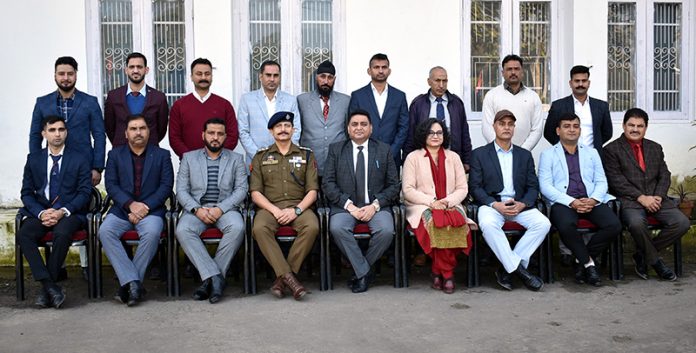 Trainee officers with Dy Director SKPA and others.