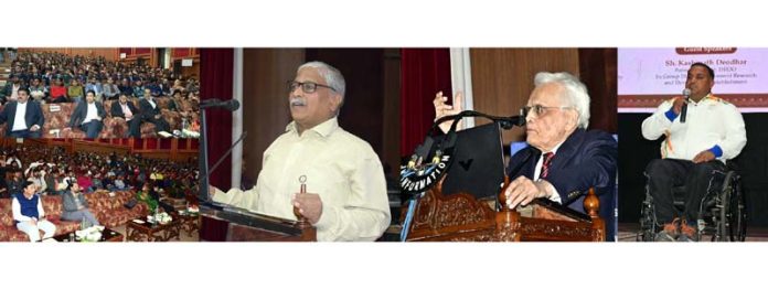 Dignitaries during a lecture organised by DIPR. Dignitaries during a lecture organised by DIPR.