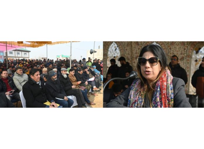 Commissioner Secretary Cooperatives Yasha Mudgal addressing a gathering at Polytechnic College Larkipora on Tuesday.