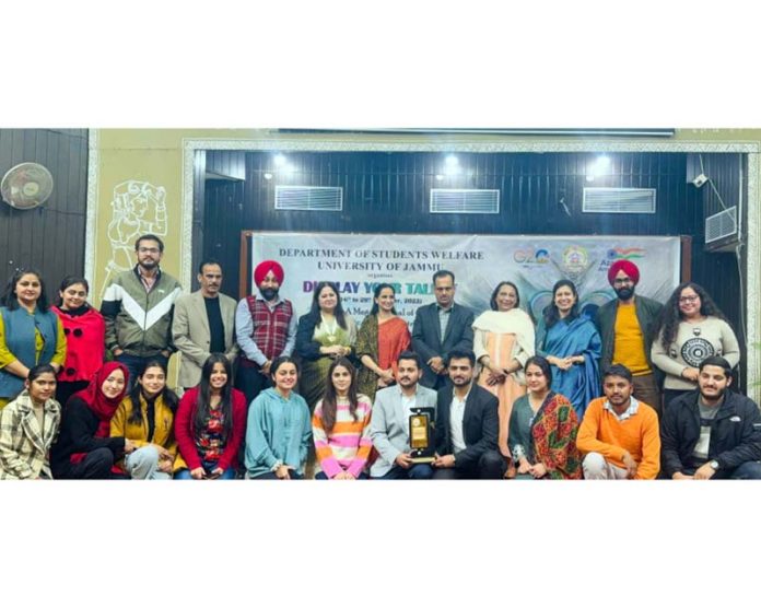 Winners of Debate contest with organizers of ‘Display Your Talent’ at JU. Winners of Debate contest with organizers of ‘Display Your Talent’ at JU.