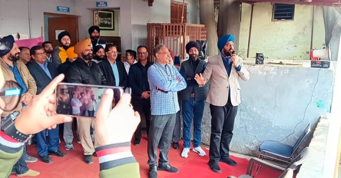 BJP leaders at a function at Jammu on Wednesday. BJP leaders at a function at Jammu on Wednesday.