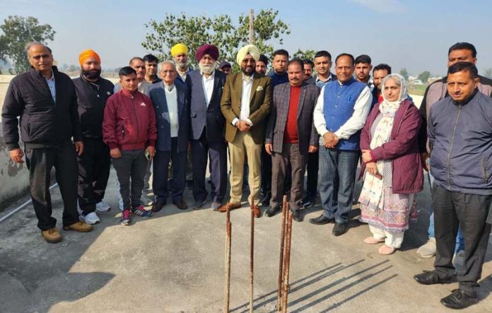 Taranjit Singh Tony, General Secretary, JKPCC along with others inaugurating development works at GHSS, Dablehar on Sunday. Taranjit Singh Tony, General Secretary, JKPCC along with others inaugurating development works at GHSS, Dablehar on Sunday.