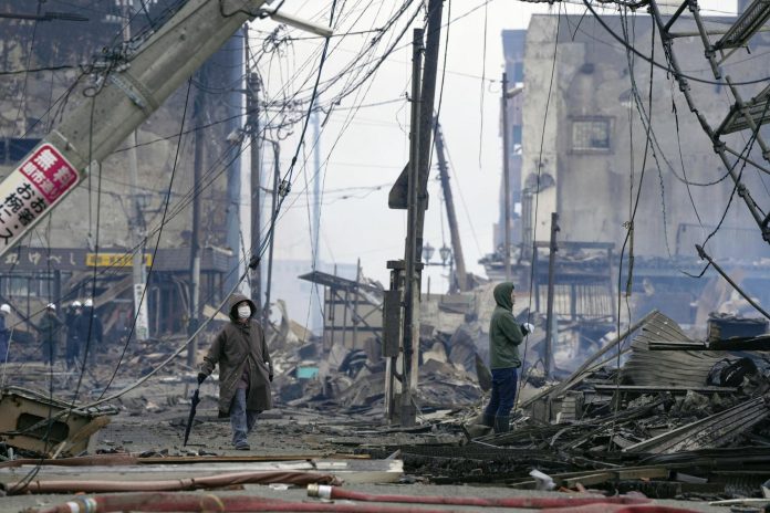 Powerful Earthquakes Leave At Least 30 Dead, Destroy Buildings Along Japan's Western Coast Powerful Earthquakes Leave At Least 30 Dead, Destroy Buildings Along Japan's Western Coast