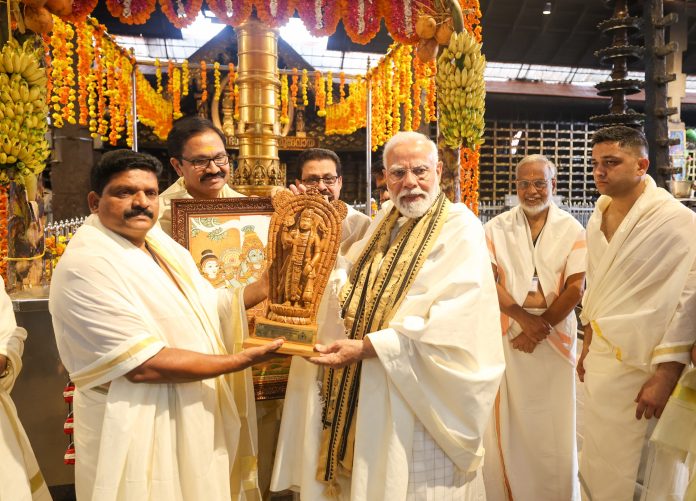 Modi Offers Prayers At Lord Krishna Temple, Attends Party Leader's Family Wedding Modi Offers Prayers At Lord Krishna Temple, Attends Party Leader's Family Wedding