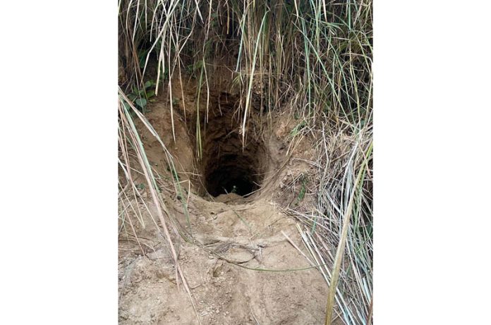 Suspicious tunnel detected in Ghagwal, Samba on Thursday. Suspicious tunnel detected in Ghagwal, Samba on Thursday.