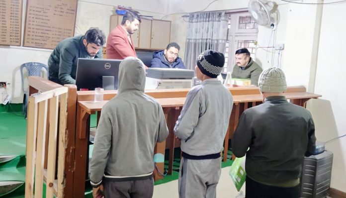 DM Jammu during visit to Bishnah area.