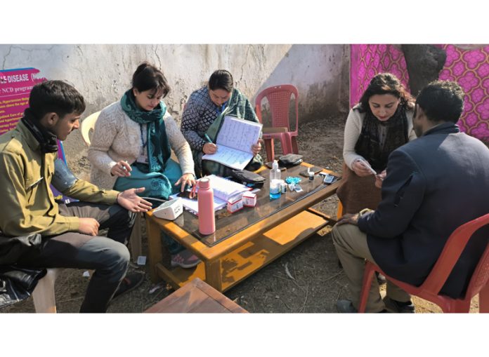 A free Medical Camp for drivers held at Doda on Wednesday.