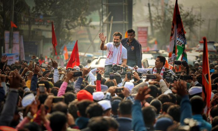 Rahul Gandhi Resumes 7th Day Of Nyay Yatra In Assam