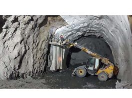 Work in progress at Zojila tunnel. -Excelsior/Firdous