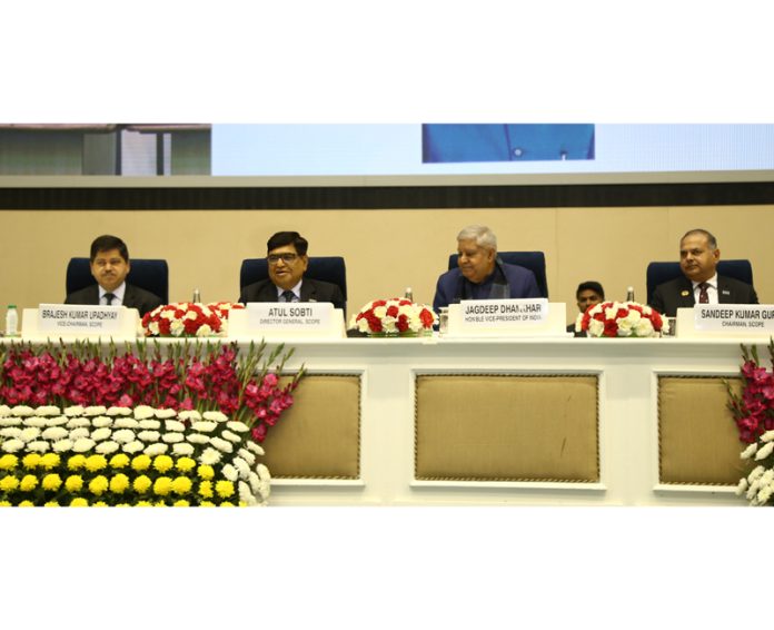 Vice-President of India, Jagdeep Dhankhar Chairing an award function in New Delhi on Friday.