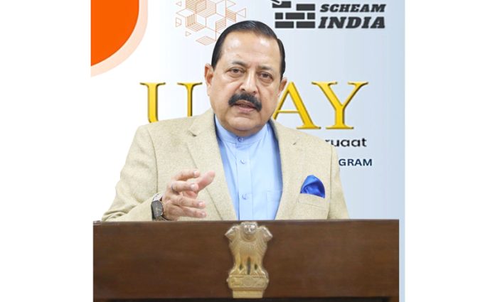 Union Minister Dr Jitendra Singh addressing the 