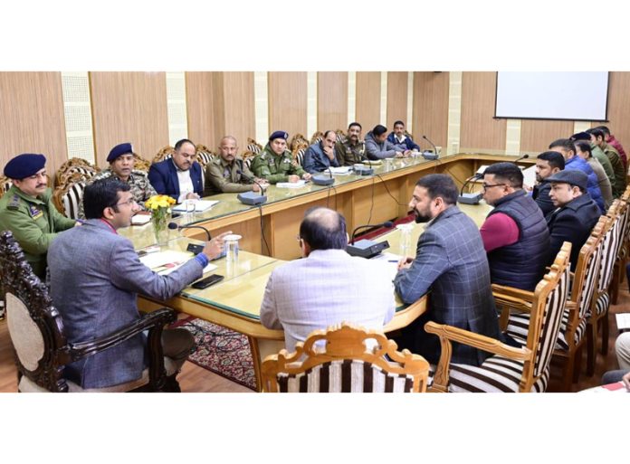 CEO Shrine Board chairing a meeting on Thursday.