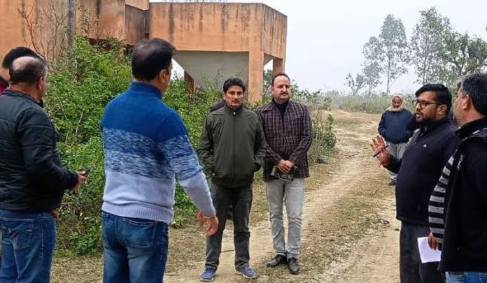 DC Samba during visit to Mohargarh Heritage Site on Sunday. DC Samba during visit to Mohargarh Heritage Site on Sunday.