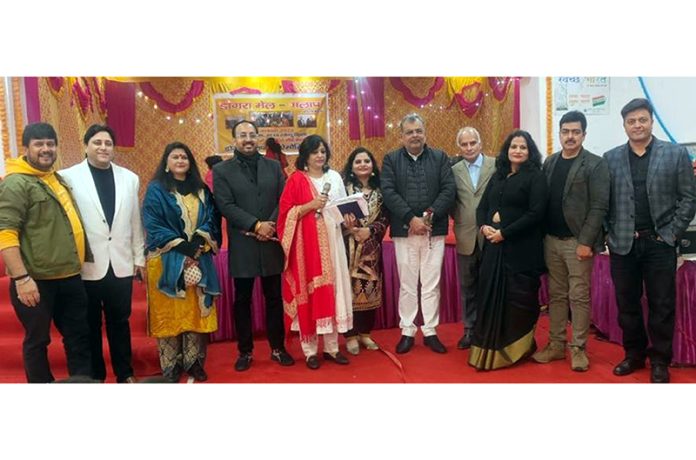Dogras during a function at New Delhi on Sunday. Dogras during a function at New Delhi on Sunday.