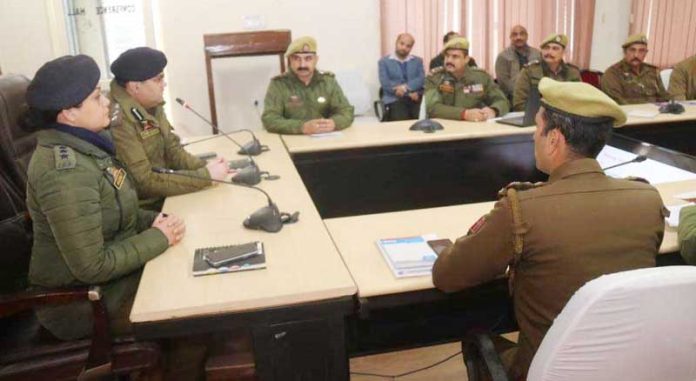 SSP Jammu Dr Vinod Kumar addressing Cyber Cell seminar on Friday.
