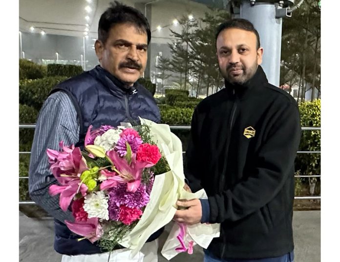 AICC secretary Shahnawaz Choudhary during meeting with AICC gen secy (org) K C Venugopal in Delhi.