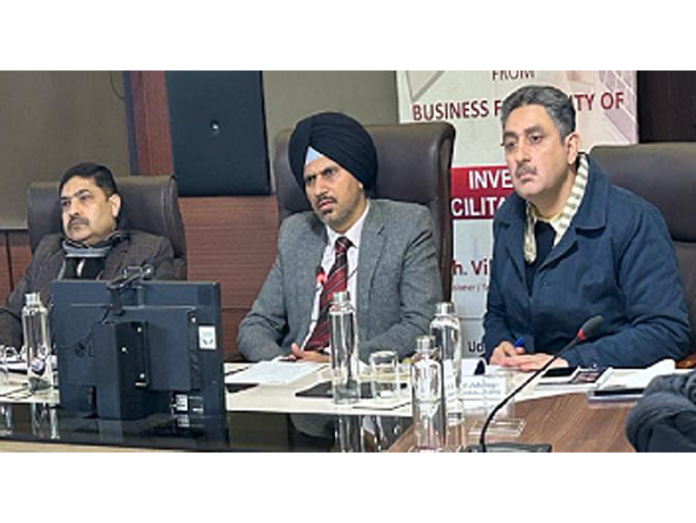 Vikramjit Singh chairing a meeting. Vikramjit Singh chairing a meeting.