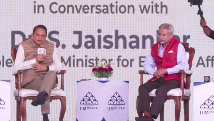 Jaishankar an interaction with students at the Indian Institute of Management Mumbai. Jaishankar an interaction with students at the Indian Institute of Management Mumbai.