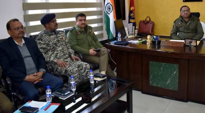 SSP Reasi Amit Gupta chairing SMAC meeting.