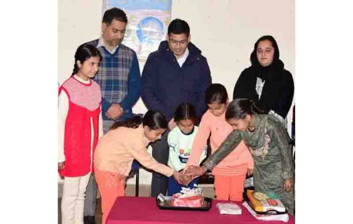 DC Rajouri celebrating new year with inmates of Nari Niketan.