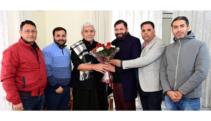 A delegation during meeting with LG. A delegation during meeting with LG.