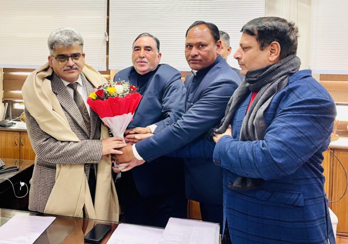 A delegation from Rajouri during meeting with Chief Secy Atal Dulloo in Jammu.A delegation from Rajouri during meeting with Chief Secy Atal Dulloo in Jammu. A delegation from Rajouri during meeting with Chief Secy Atal Dulloo in Jammu.