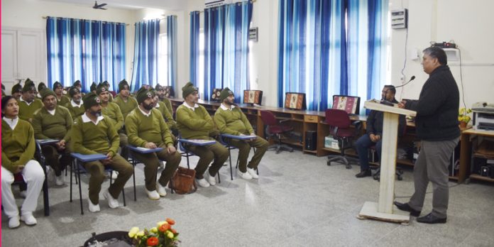 A speaker addressing cops at the start of Police Wireless Communication Course Level-1 in PTTI Vijaypur on Saturday. A speaker addressing cops at the start of Police Wireless Communication Course Level-1 in PTTI Vijaypur on Saturday.