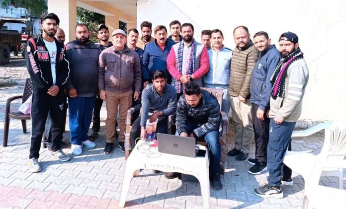 Participants at the camp at Trilokpur on Sunday.