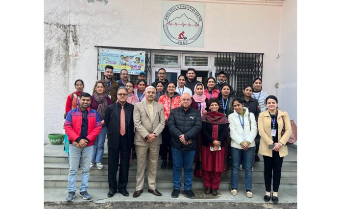 Dr Manoj Bhagat, Principal, RIHFW along with other specialist doctors during a programme organised on Saturday.